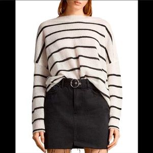 All Saints Oversized Striped Sweater
